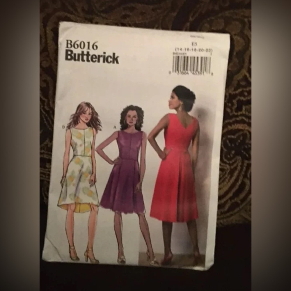 🆕 Butterick B6016 Dress Pattern